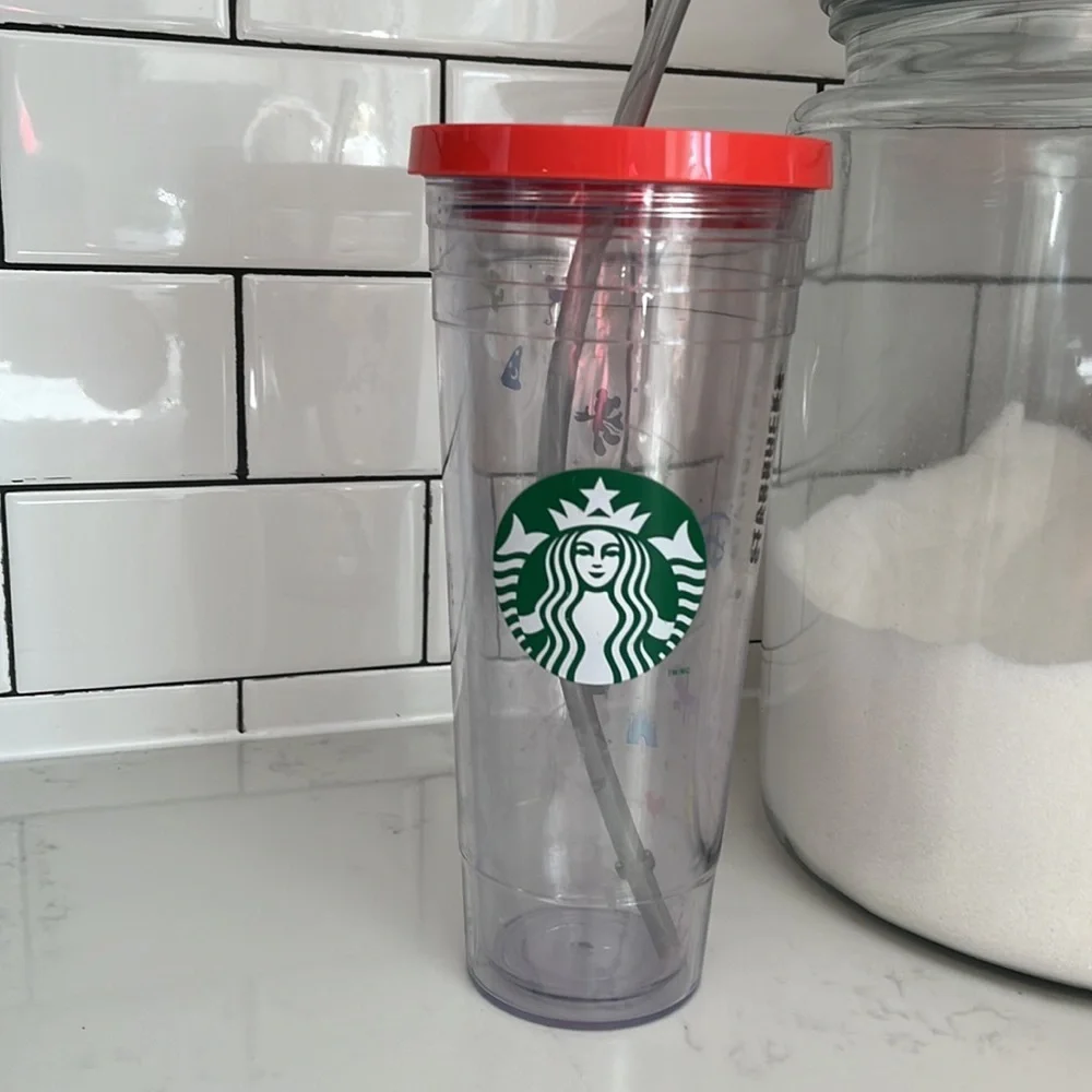 Starbucks Disney Parks Iced Coffee Tumbler, used